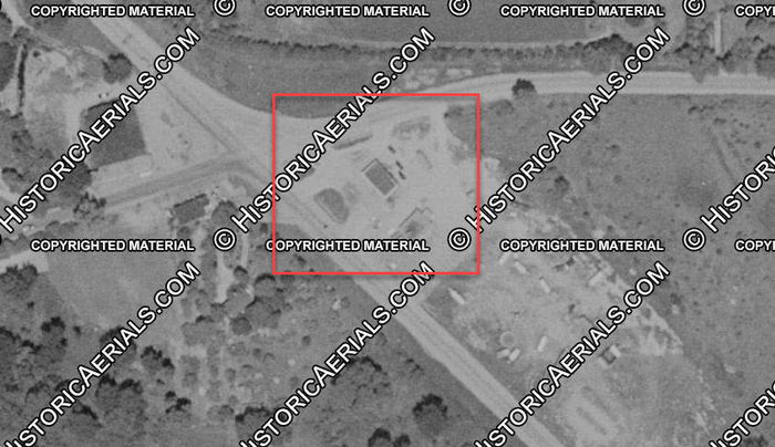 Pied Piper Restaurant - 1957 Aerial (newer photo)